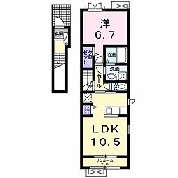 イスカンダル1 1LDKの間取図画像
