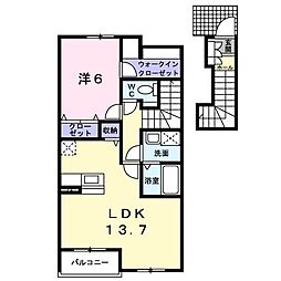 ツインタウン白石坂4 1LDKの間取図画像