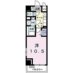ホライゾンアヴェニュー 1Kの間取図画像