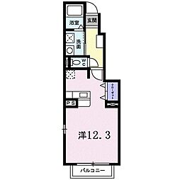 エトワール参番館 ワンルームの間取図画像