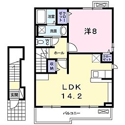 イサハウス 1LDKの間取図画像