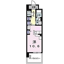 パールヒルズ五月町 ワンルームの間取図画像
