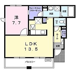 ベル・クラール 1LDKの間取図画像