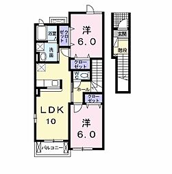 コモド・フォレスタ6 2LDKの間取図画像