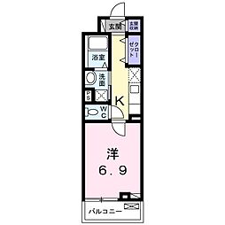 yui 1Kの間取図画像