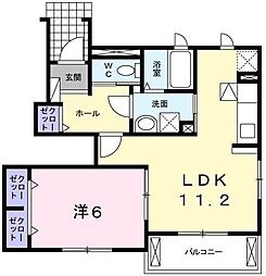 舞子坂ヒルズ 1LDKの間取図画像