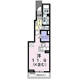 グレイスノバ ワンルームの間取図画像