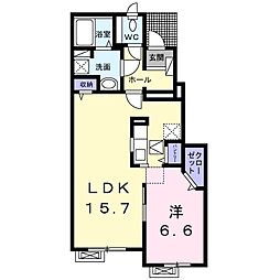 クリア1 1LDKの間取図画像