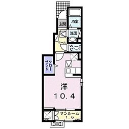 ベビーブルーアイズ ワンルームの間取図画像