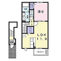 間取図画像 1LDK
