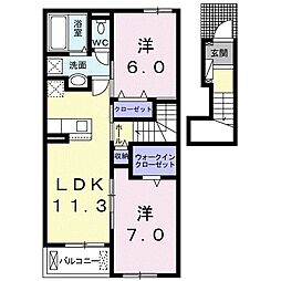 間取図画像 2LDK