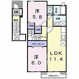 間取図画像 2LDK