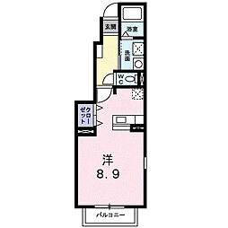 フラン・メゾンB ワンルームの間取図画像
