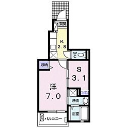フェアリー 2Kの間取図画像
