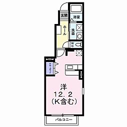 アヴェンタドール ワンルームの間取図画像