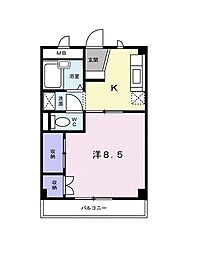 メゾン・アヴェニール 1Kの間取図画像
