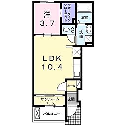 スプレンデール1 1LDKの間取図画像