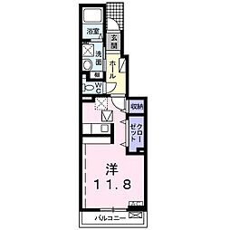 ノース・マウンテン ワンルームの間取図画像