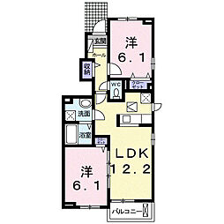 ネオブリース3 2LDKの間取図画像