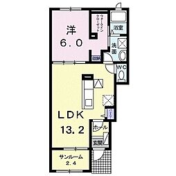 サニーレジデンス7 1LDKの間取図画像