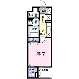 NEST 1Kの間取図画像