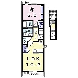 フリーデ.ラン 1LDKの間取図画像