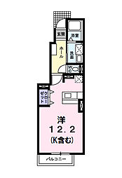 エル・ダンジュ ワンルームの間取図画像