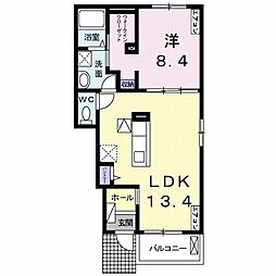アヴニール・アンジュ2 1LDKの間取図画像