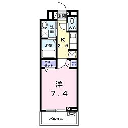 グレースヴィラ 1Kの間取図画像