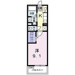 メゾン・ド・シュウワ 1Kの間取図画像