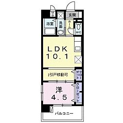 レコルトドール 1LDKの間取図画像