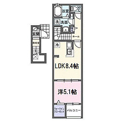 ヒーローパレス 1LDKの間取図画像