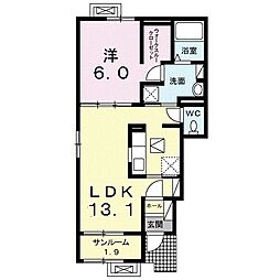 希多の館 1LDKの間取図画像