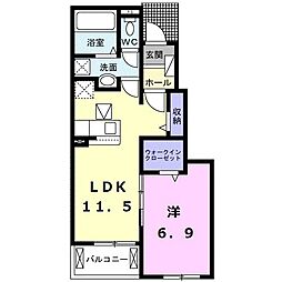 間取図画像 1LDK