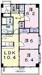 プロフィット為又 3LDKの間取図画像