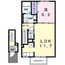 アート・メルヴェイユー1 1LDKの間取図画像
