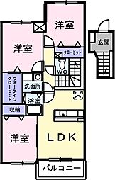 ヒルサイドスクエア1 3LDKの間取図画像