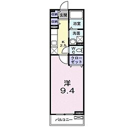 アーラ・ピッコロ 1Kの間取図画像
