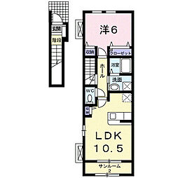 グラン・ノワール 1LDKの間取図画像