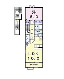 サンリット 1LDKの間取図画像