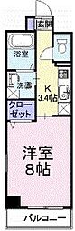 アルトピーノ 1Kの間取図画像