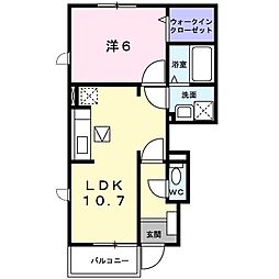 セイバリーエイト 1LDKの間取図画像