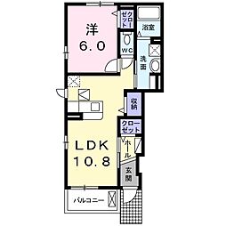 エクセルコート2 1LDKの間取図画像