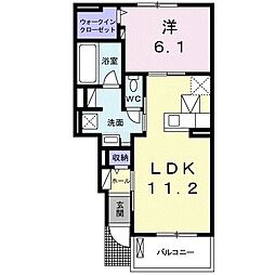 ビンテージ03 1LDKの間取図画像