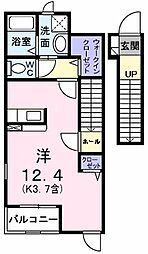 ソレイユ・ルヴァン ワンルームの間取図画像