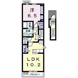 イリーデオーブ 1LDKの間取図画像