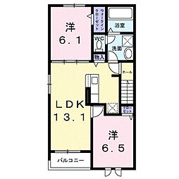 フィオーレ・エレガンツァ 2LDKの間取図画像
