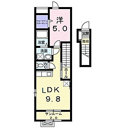 間取図画像 1LDK