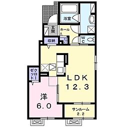 フェリーチェ3 1LDKの間取図画像