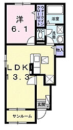 グラン・アーブルVIII 1LDKの間取図画像